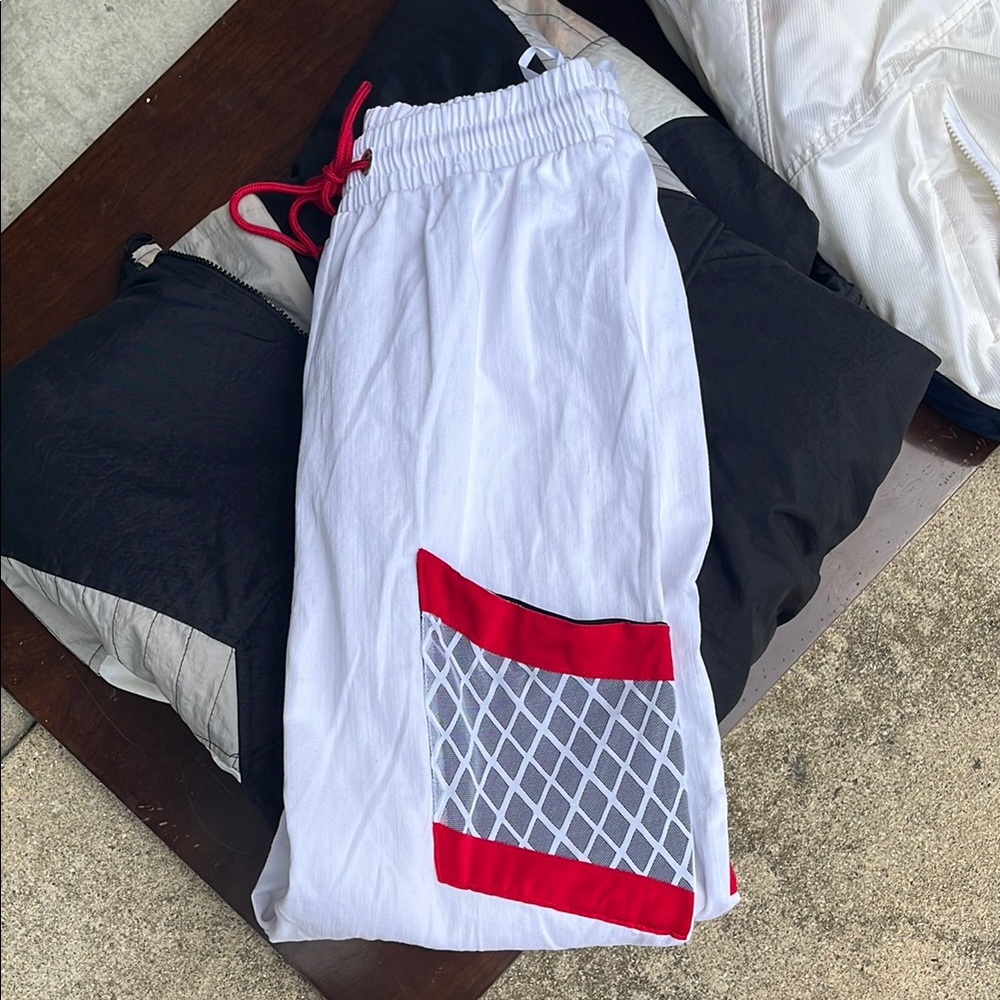Hip-Hop Dance costume White and Red - Picture 3 of 4